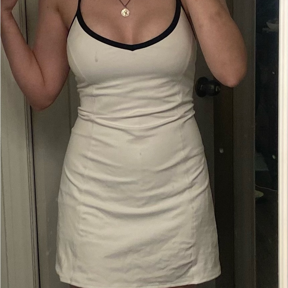 Gilly Hicks Cream and Black Mini Dress